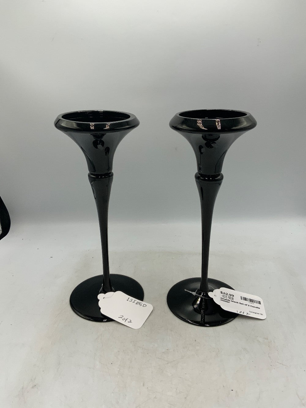 Oneida black Set of 2 Candle Holder|289627